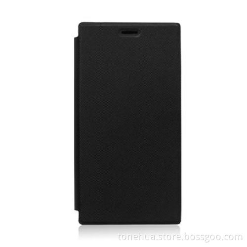 Mobile Phone PU Leather Case for Sony M2 with Classic Wallet Design